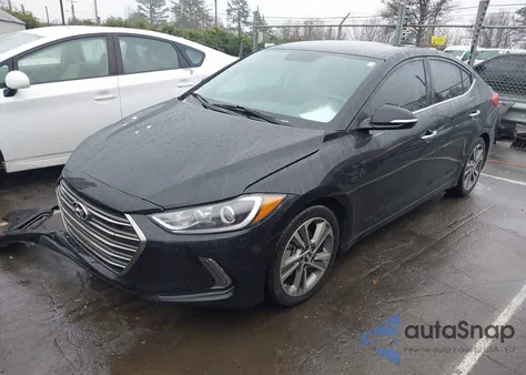 2017 Hyundai Elantra Limited из США, поврежденный, VIN 5NPD84LF5HH013195